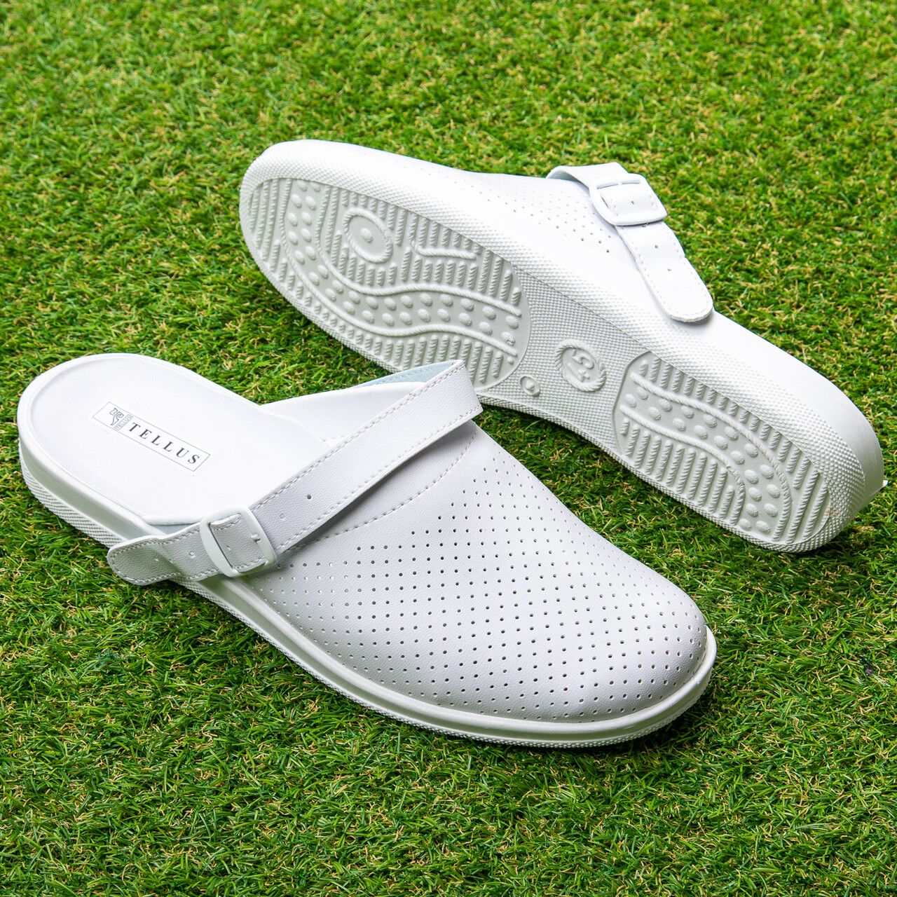 Saboti barbati “Tellus” 52-18, Alb - imagine 1