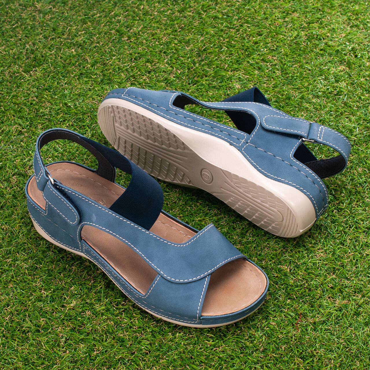 Sandale dama "Tellus" 25-14, Denim - imagine 1