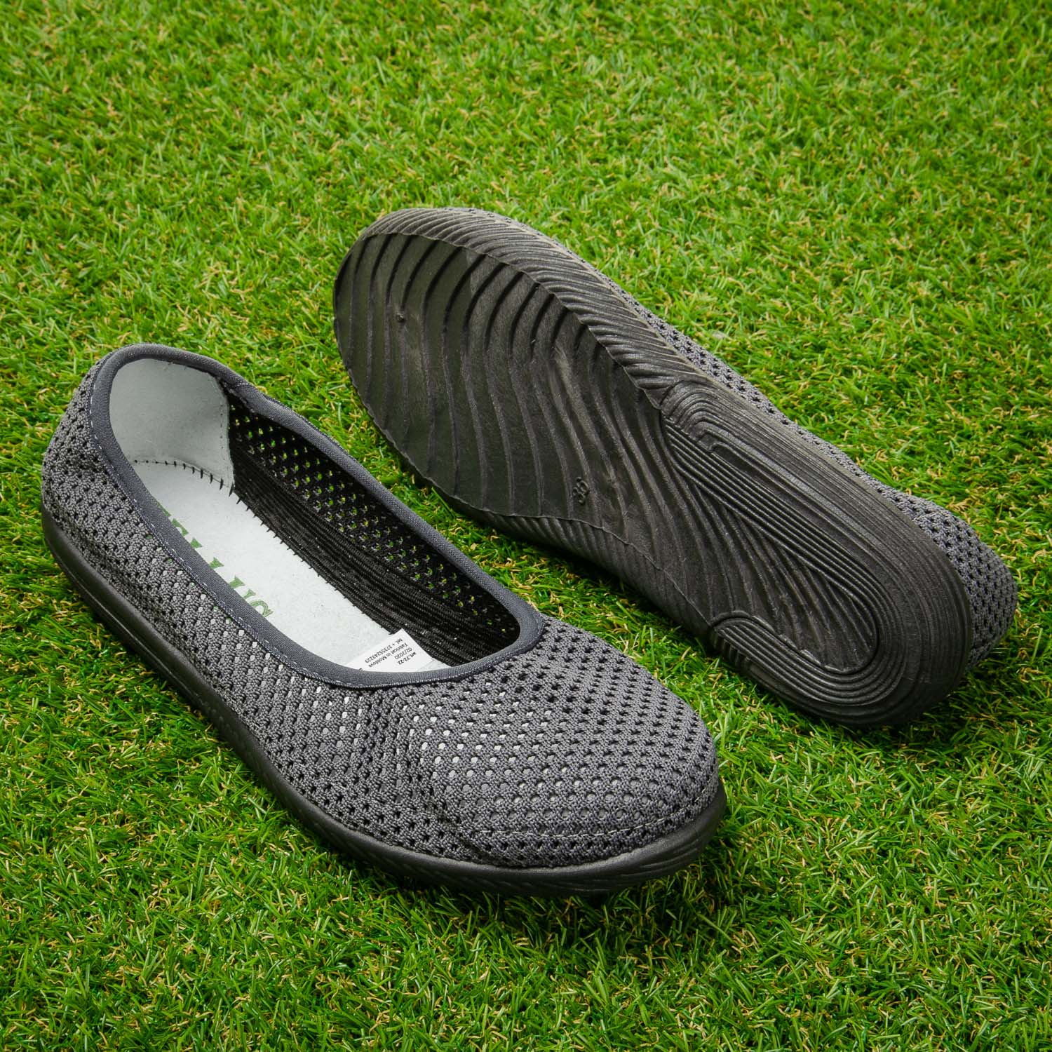 Balerini dama plasa Tellus 72-22, Gri închis - imagine 1