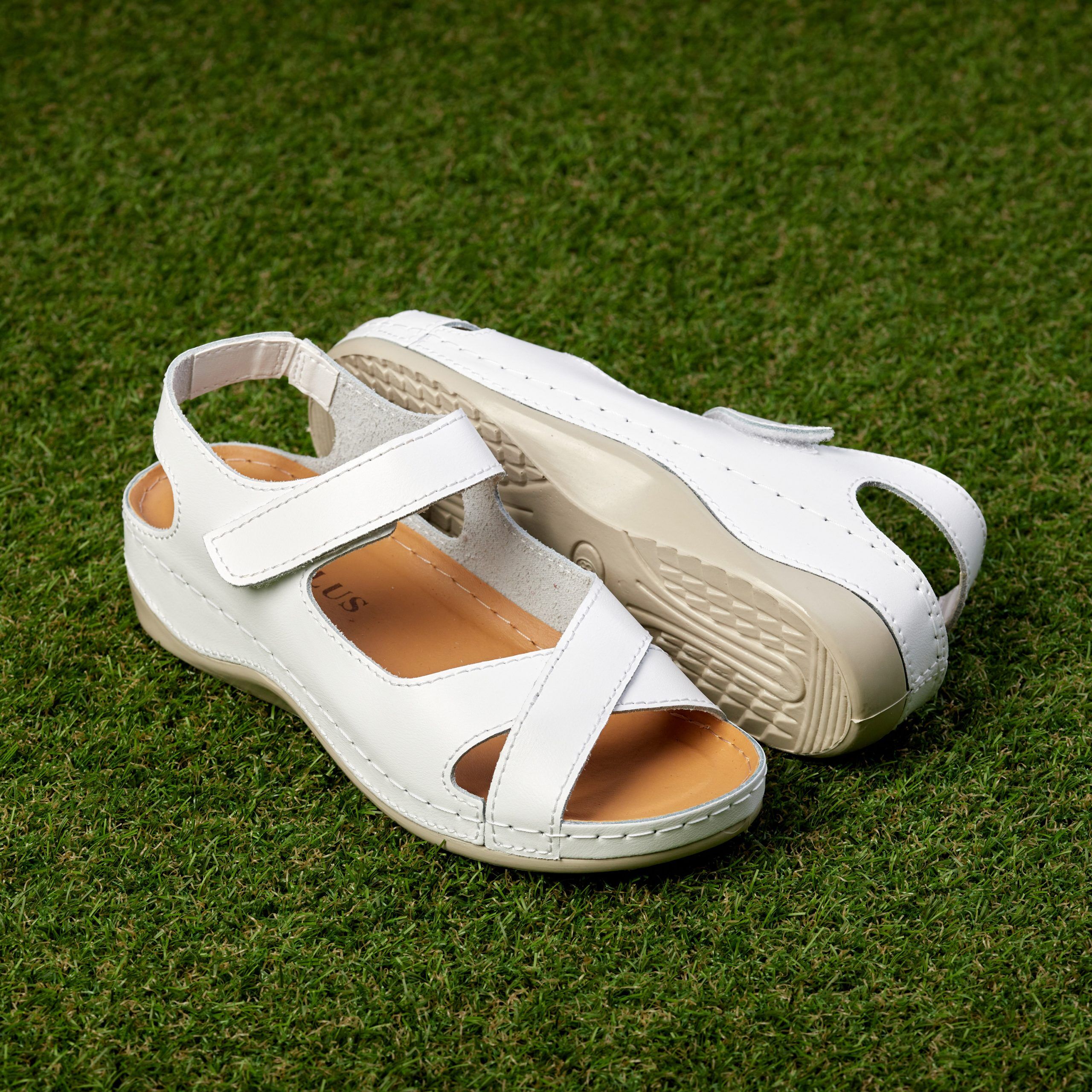 Sandale piele Tellus 25-05,Alb - imagine 1