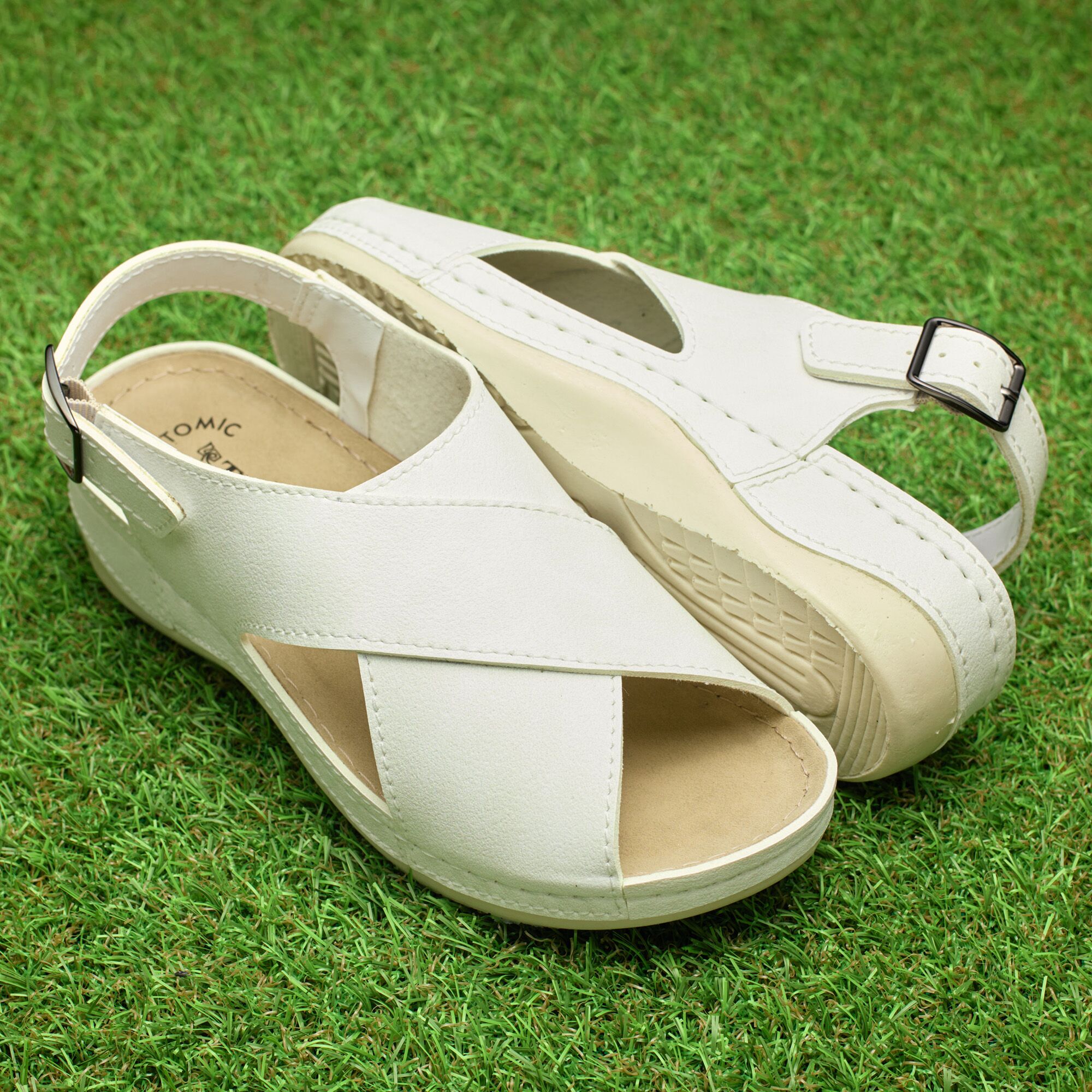 Sandale dama "Tellus" 25-60, Alb - imagine 1