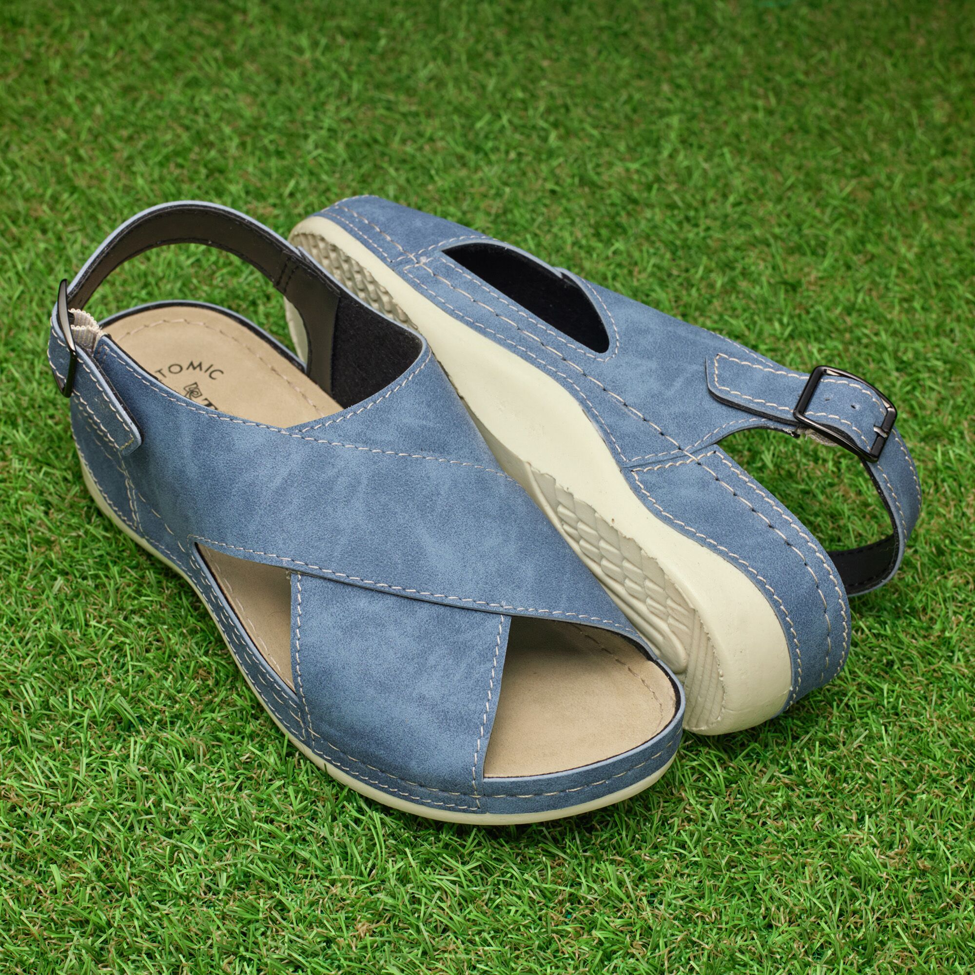Sandale dama "Tellus" 25-60, Denim - imagine 1