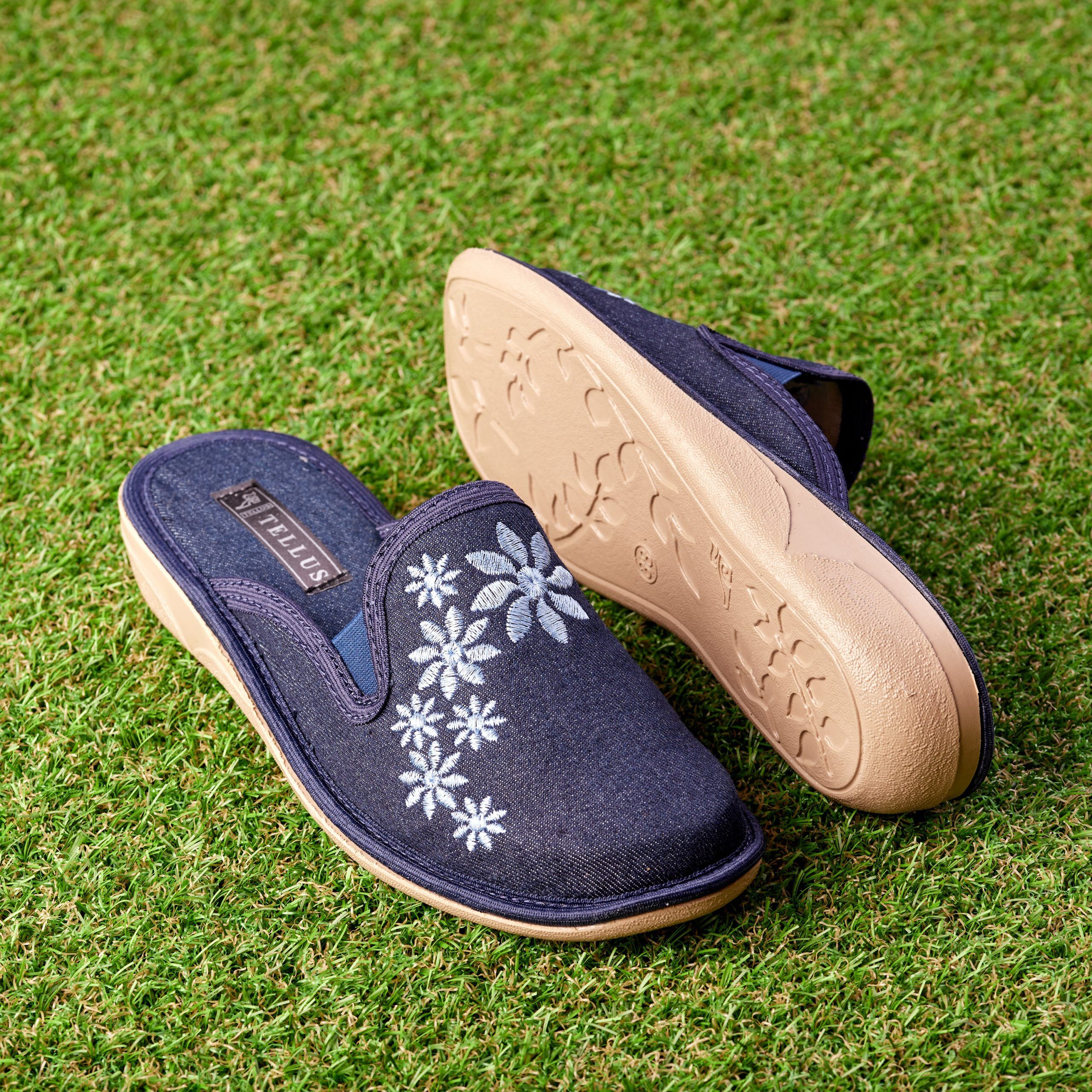 Papuci de casă "TELLUS"  11-16, Denim - imagine 1