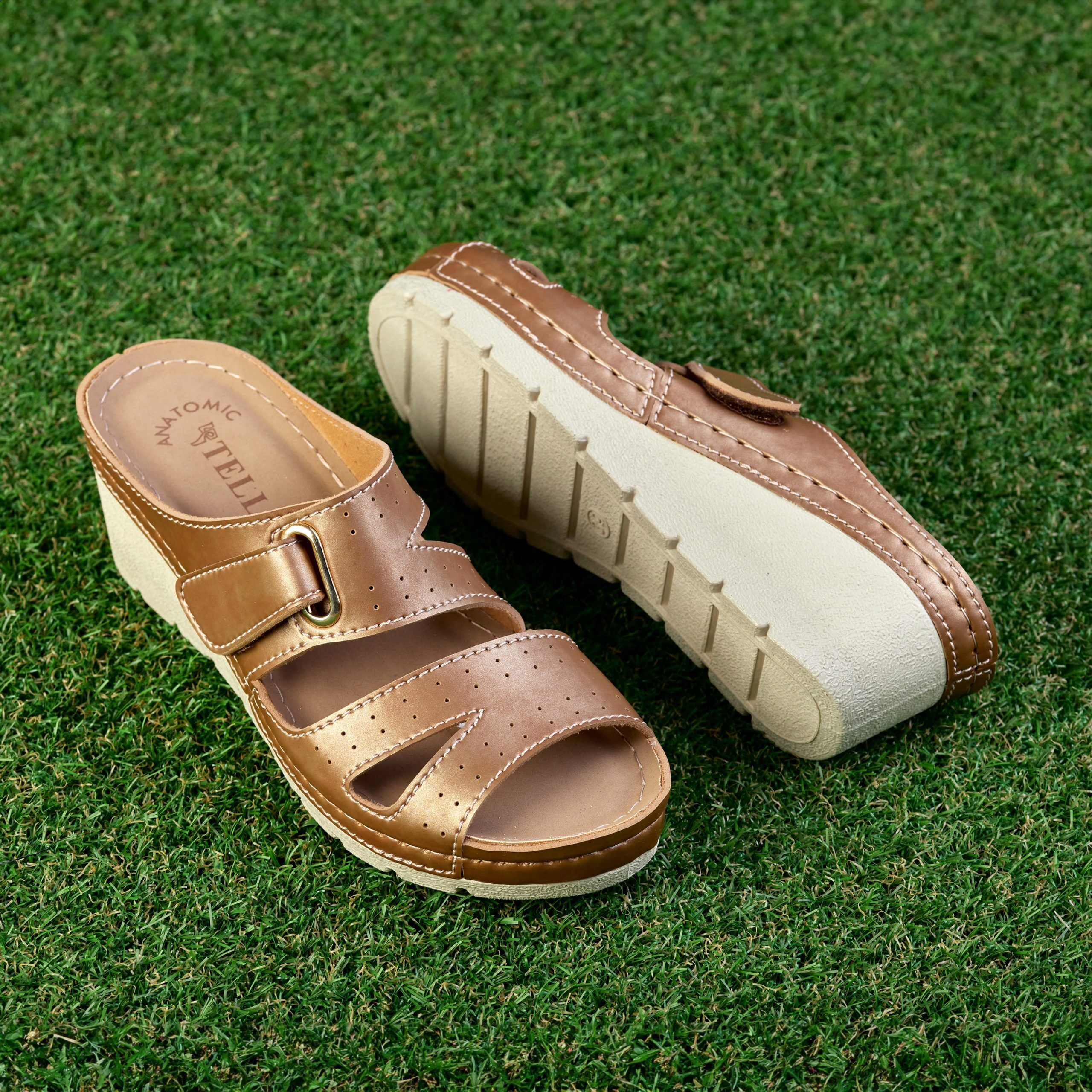 Papuci dama "Tellus" 27-21, Maro - imagine 1