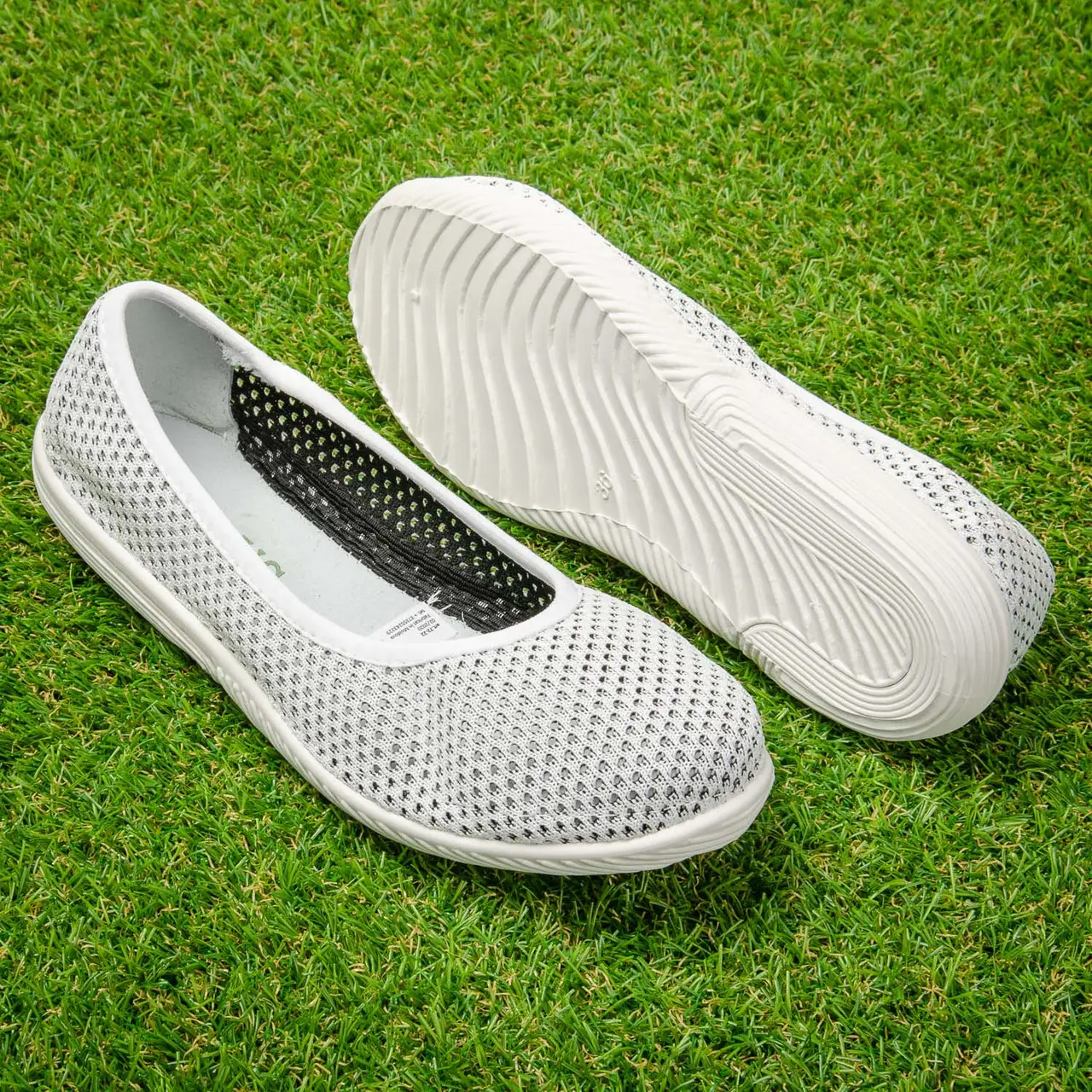 Balerini dama plasa Tellus 72-22, Alb - imagine 1