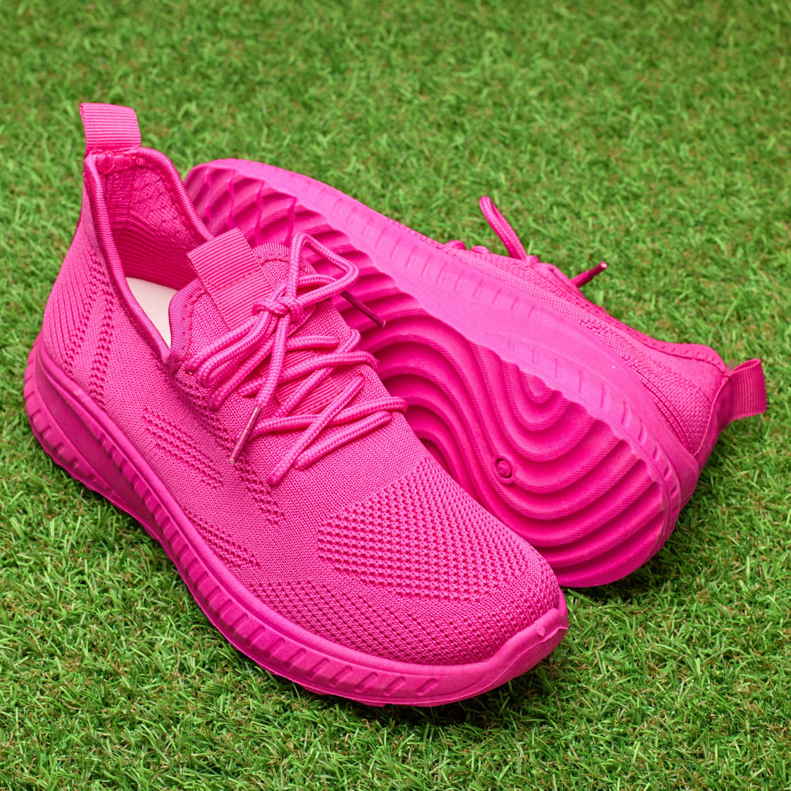 Pantofi sport dama W138548, Fuxia - imagine 1