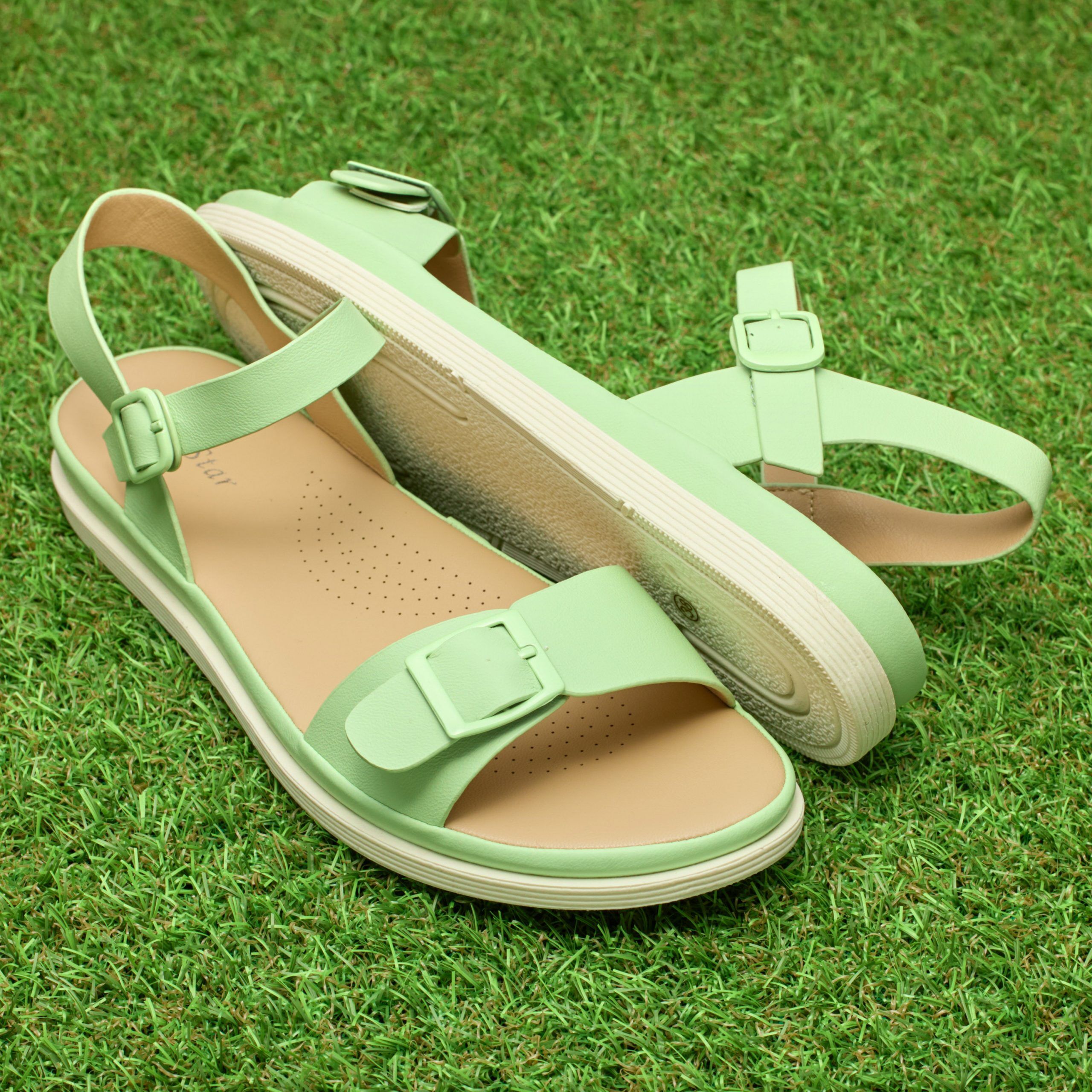 Sandale dama W037006, Verde - imagine 1