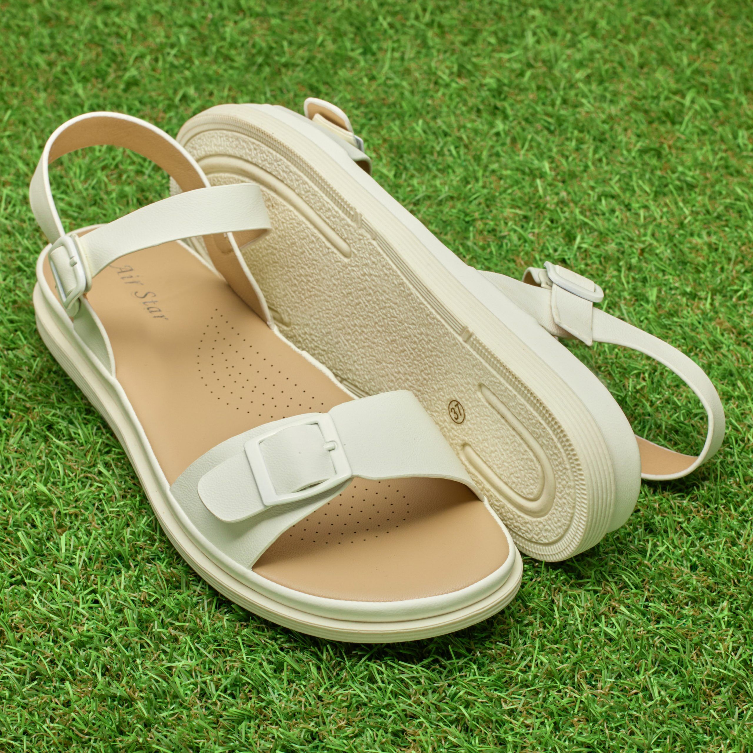 Sandale dama W037006, Alb - imagine 1