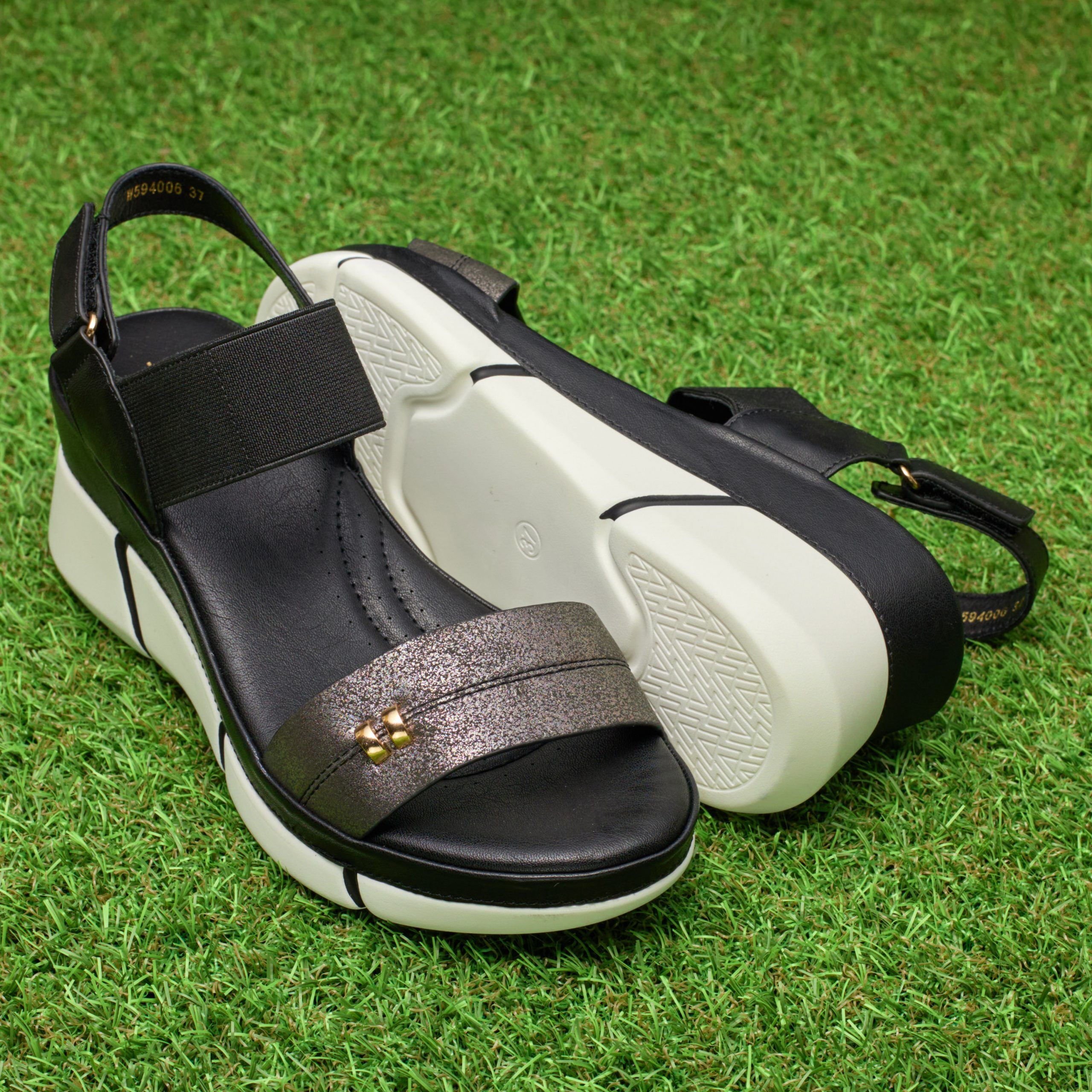 Sandale dama W594006, Negru - imagine 1