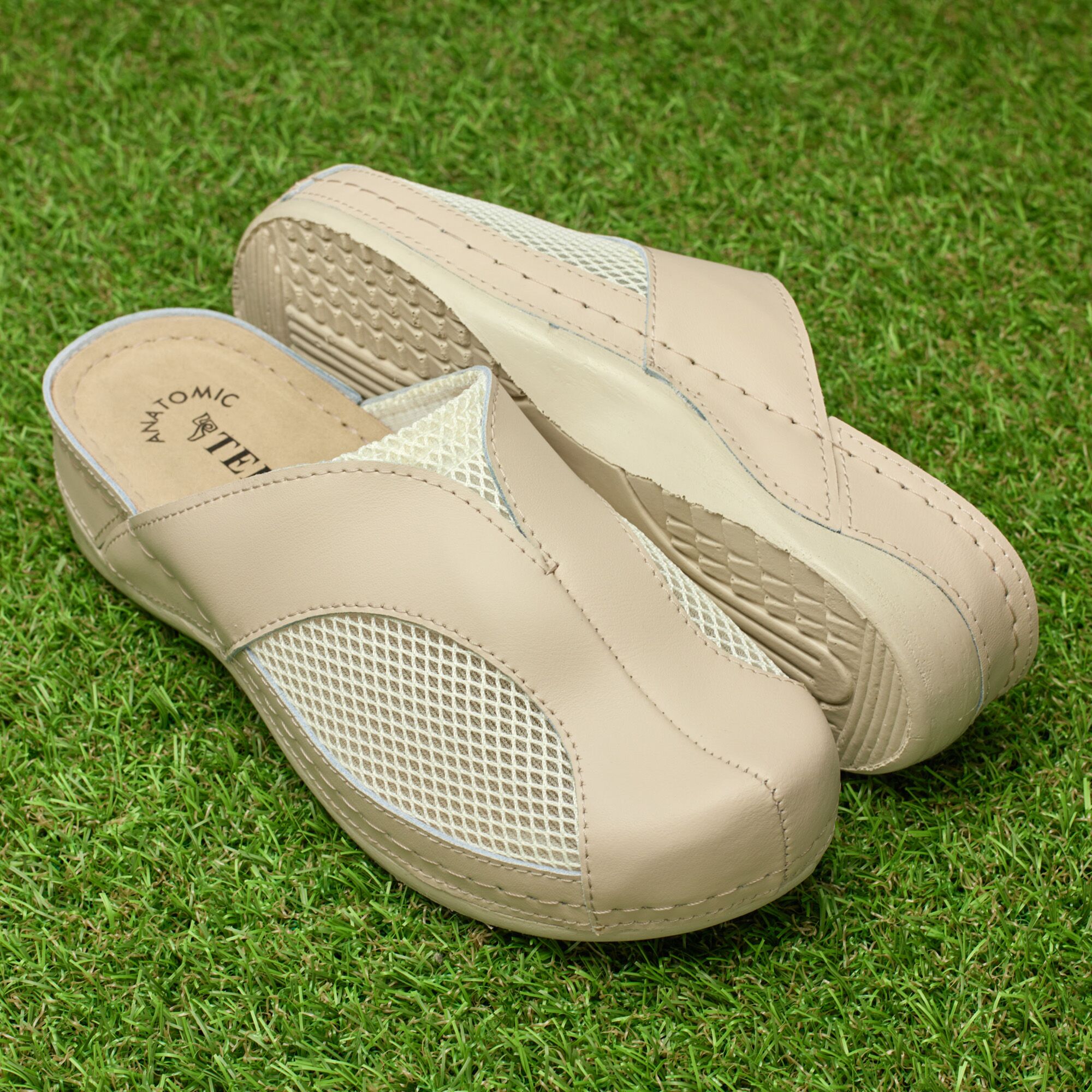 260228_03_01 Saboti medicali piele dama "Tellus" 25-062, Bej - imagine 1