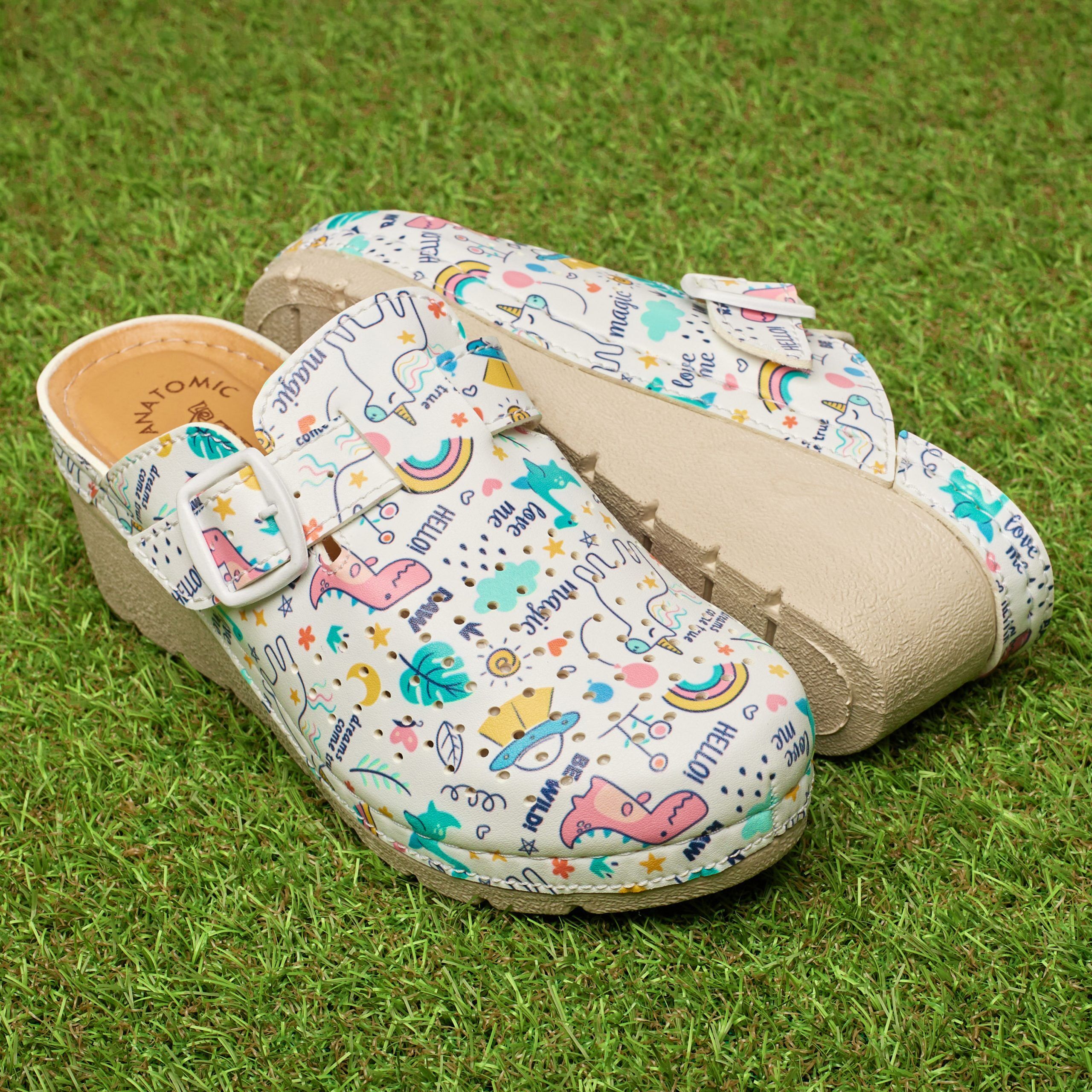 Saboti medicali dama "Tellus" 27-19, Unicorn - imagine 1