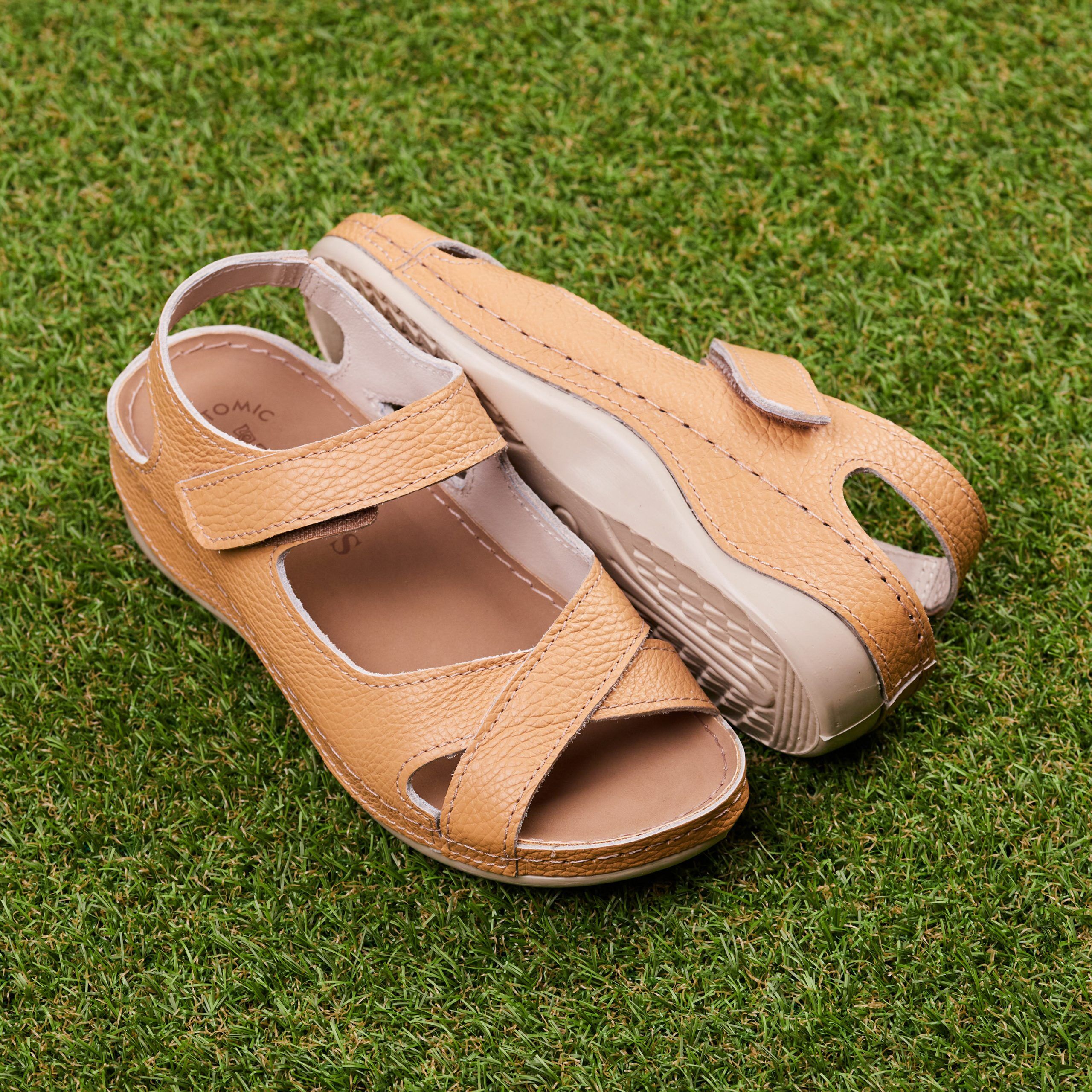 Sandale piele Tellus 25-05, Maro deschis - imagine 1