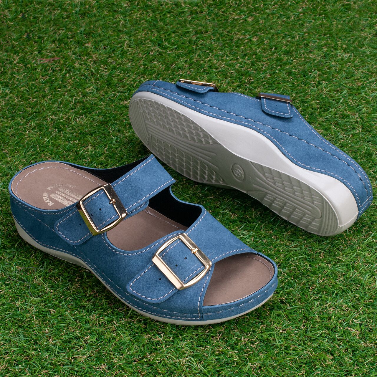 3655800705_shlepantsy-zhenskie-tellus Papuci dama "Tellus" 25-18, Denim - imagine 1