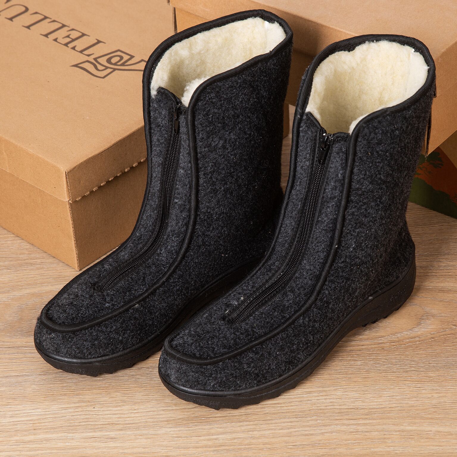 Pâslari înalt "TELLUS" 34-31, Negru - imagine 1