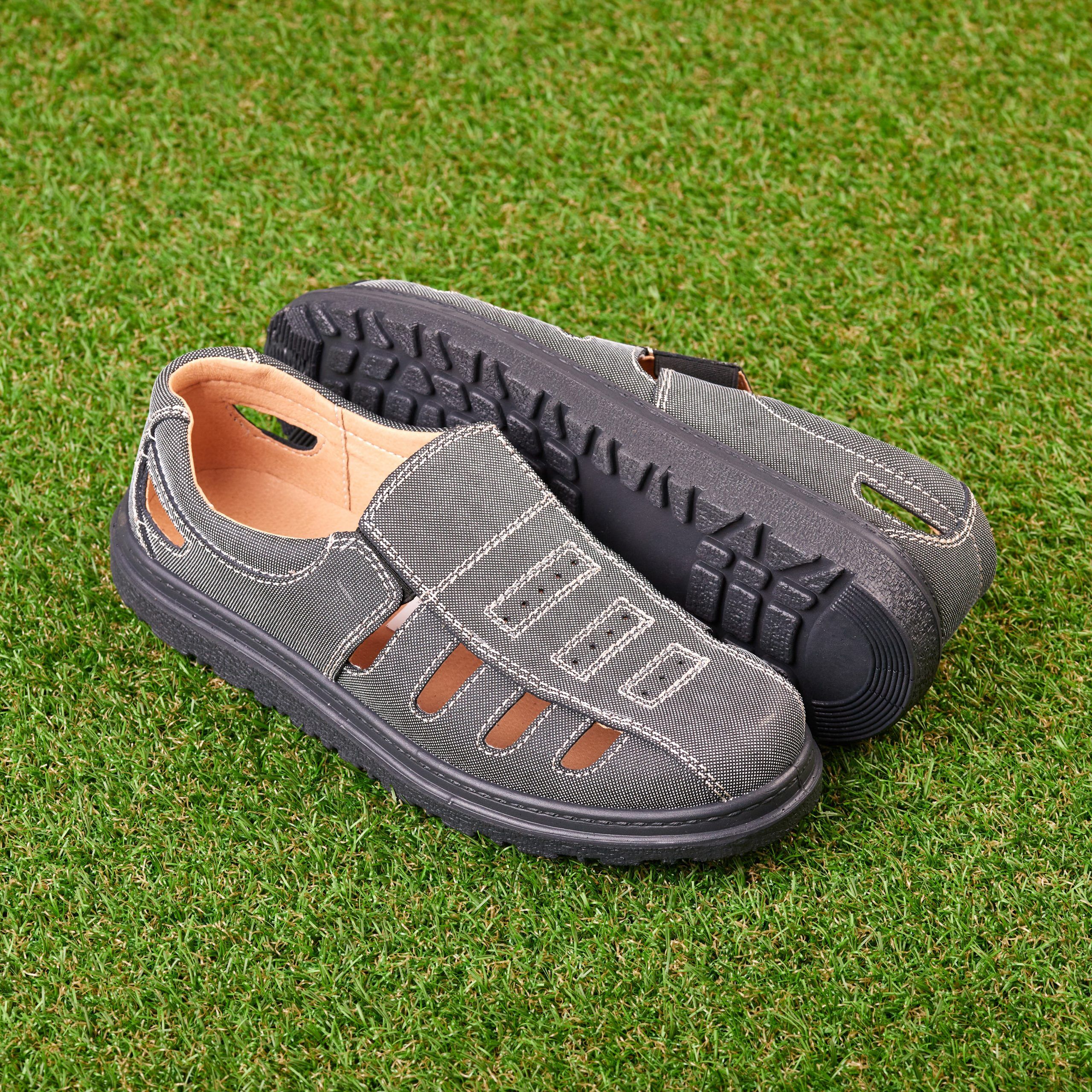 Sandale barbati Tellus 05-14, Gri - imagine 1