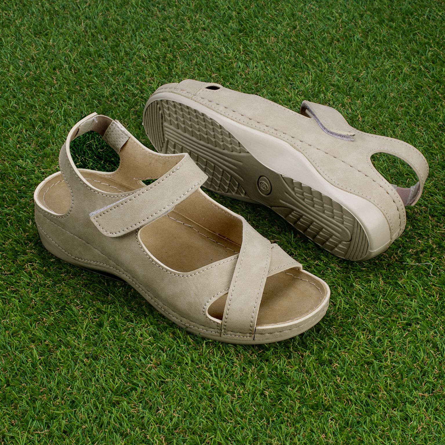 _DSC0187 Sandale dama "Tellus" 25-15, Bej - imagine 1