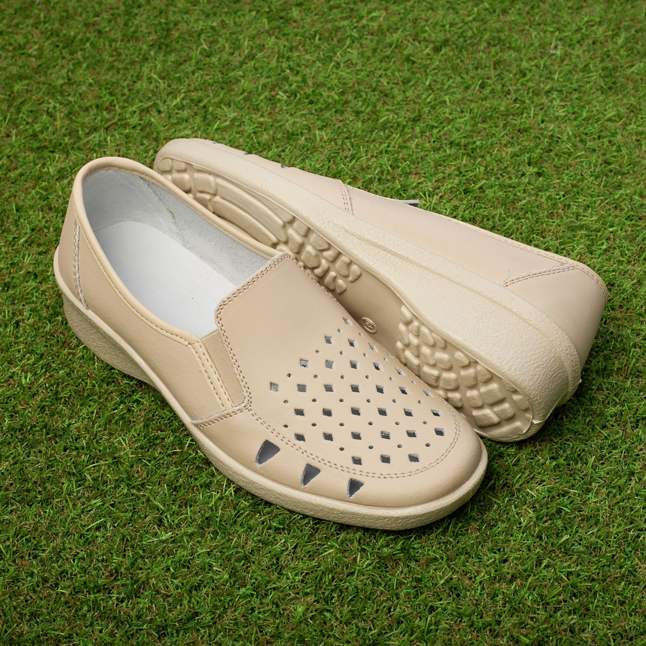 Pantofi piele Tellus 02-13, Bej - imagine 1