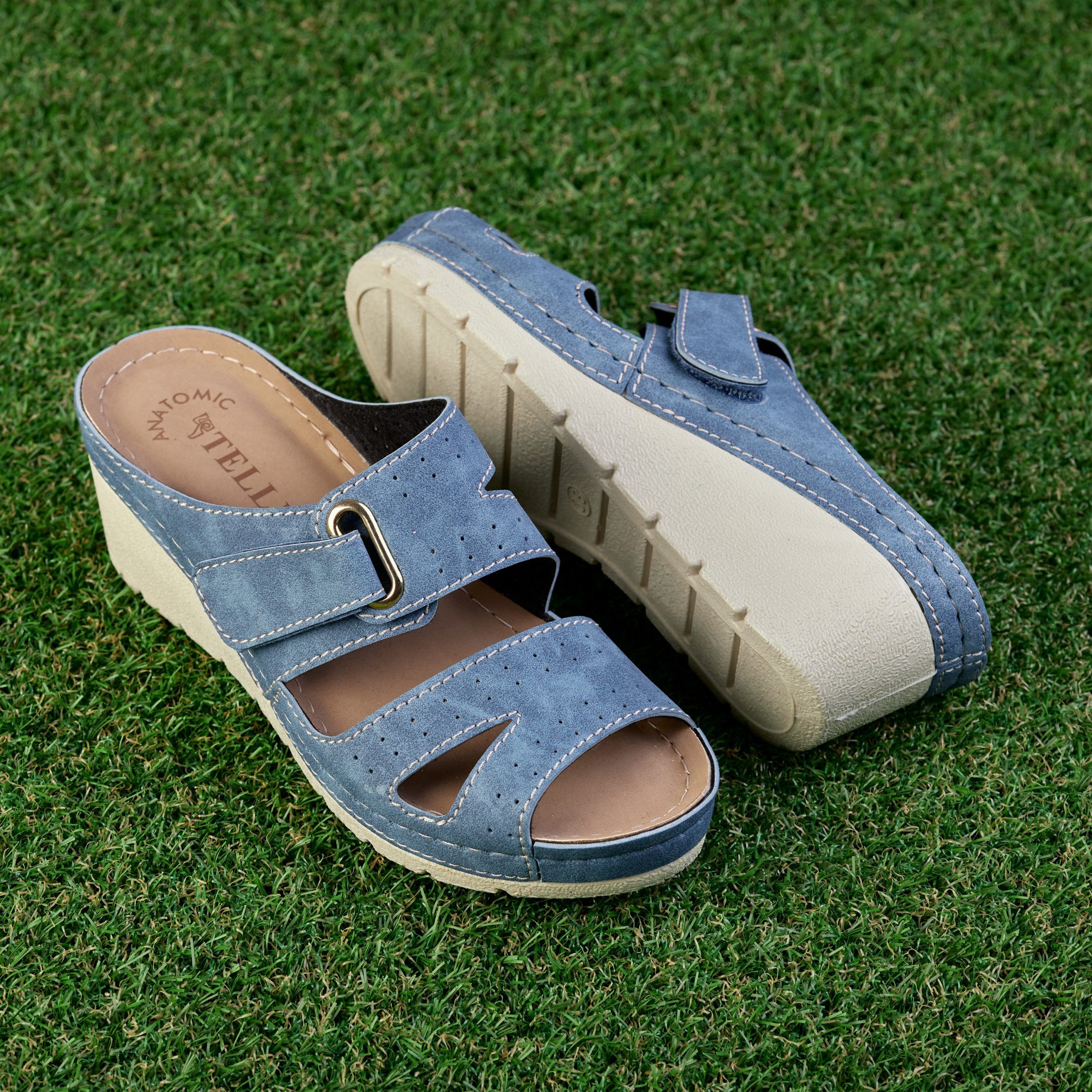 Papuci dama "Tellus" 27-11, Denim - imagine 1