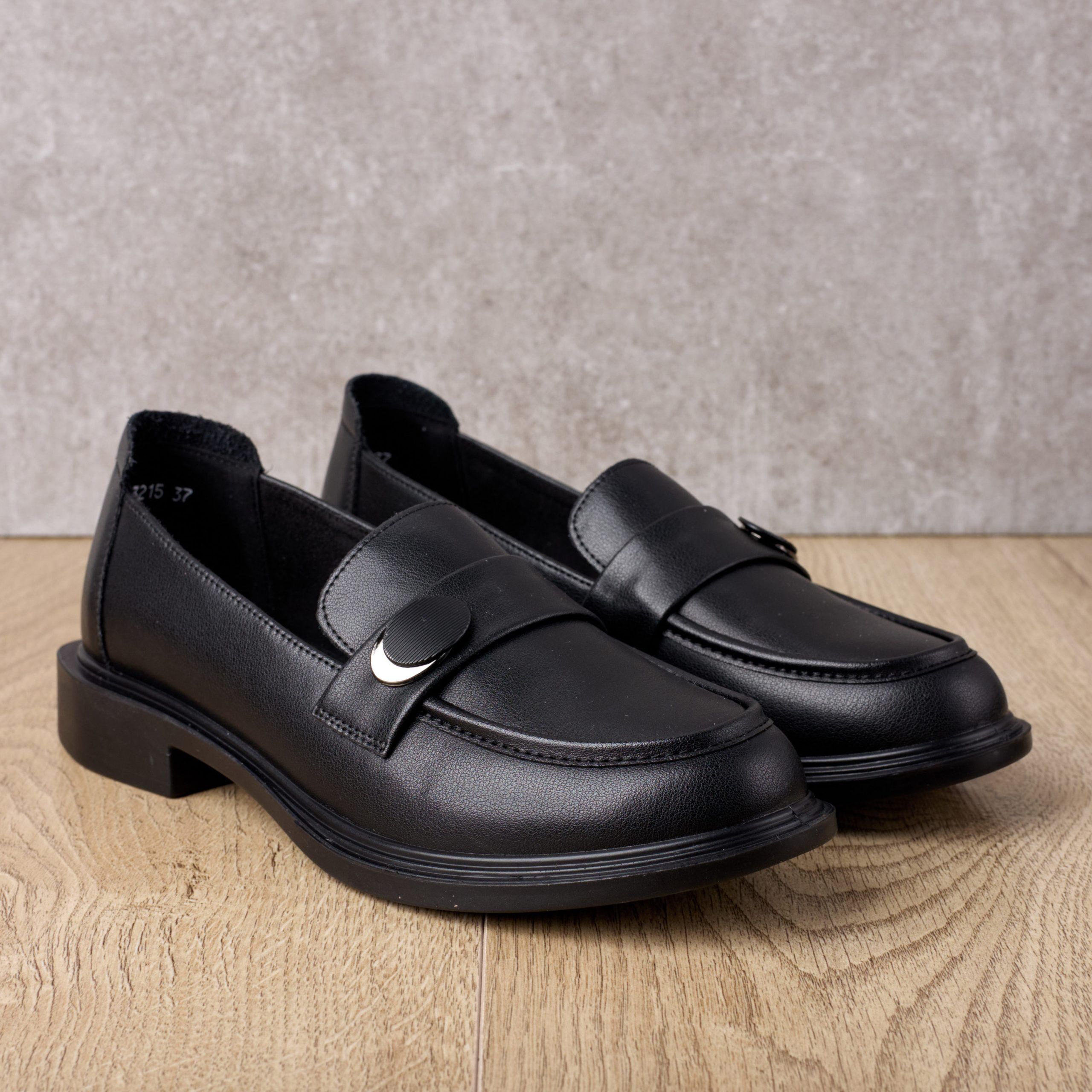 Pantofi piele dama W043215, Negru - imagine 1