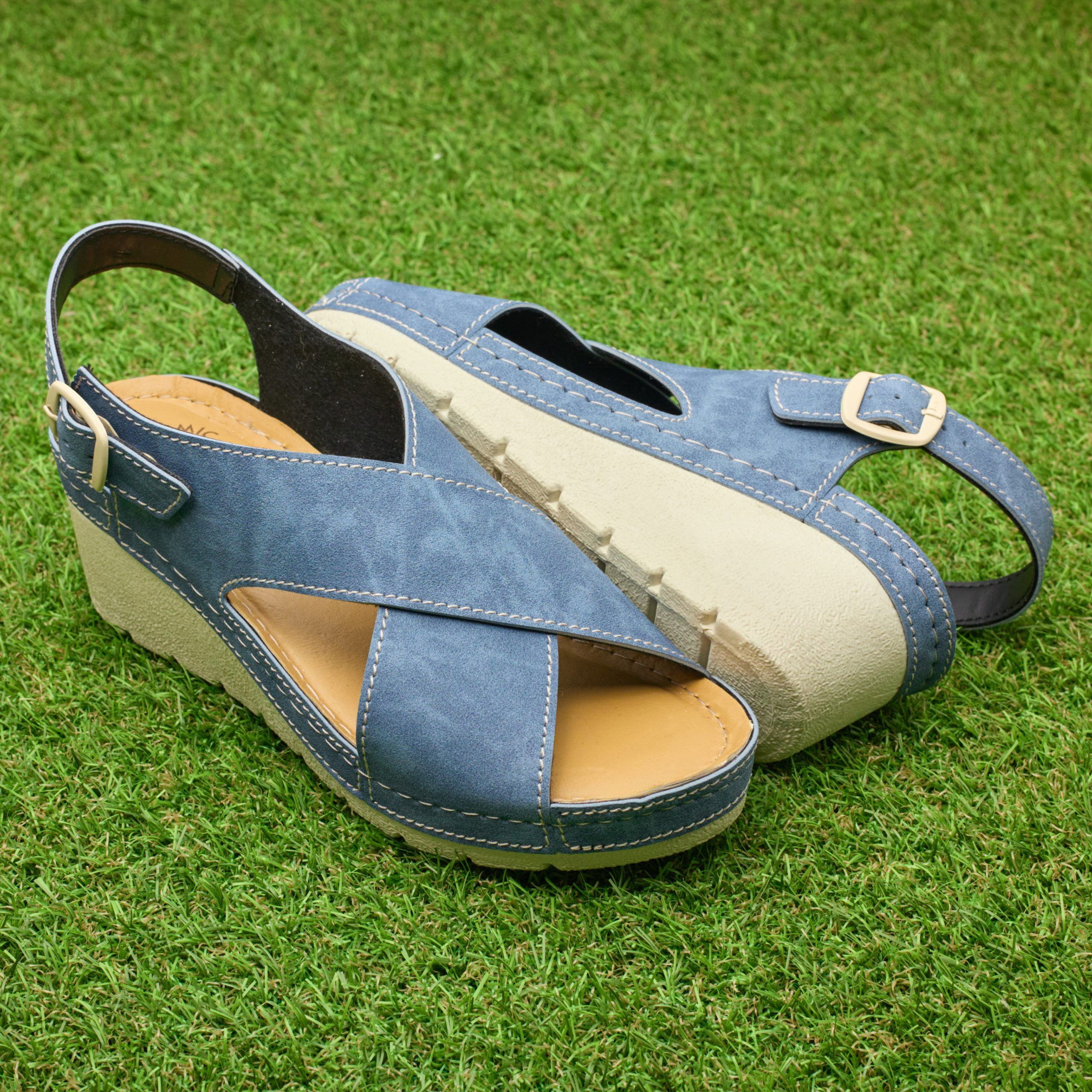 Sandale dama "Tellus" 27-13, Denim - imagine 1