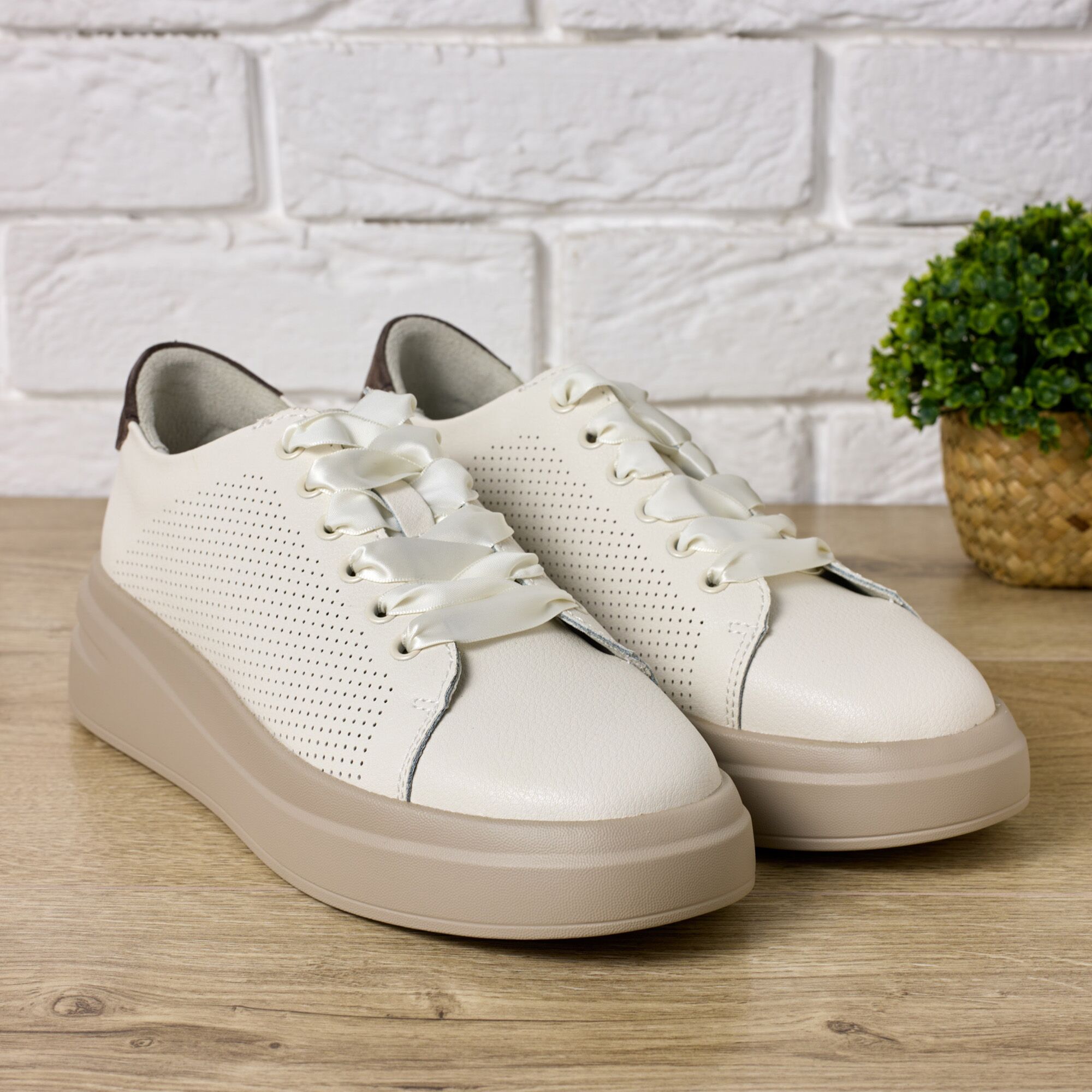 Pantofi sport dama W595031, Bej - imagine 1