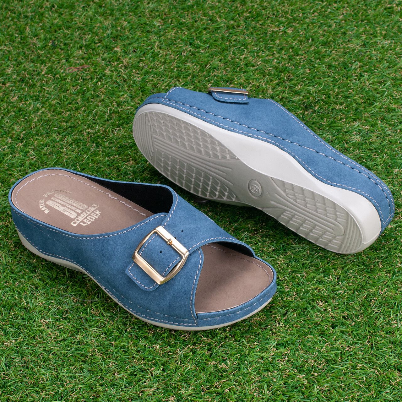 Papuci dama "Tellus" 25-11, Denim - imagine 1
